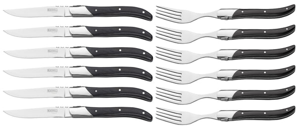 Set de couverts à steak Blackwell - Couteaux à steak - Laguiole - 12 pièces