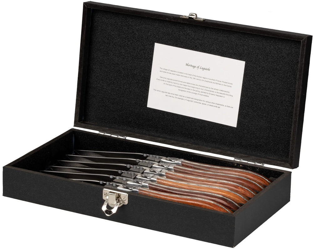 Set de couverts a steak Blackwell - Couteaux a steak - Laguiole - 12 pieces