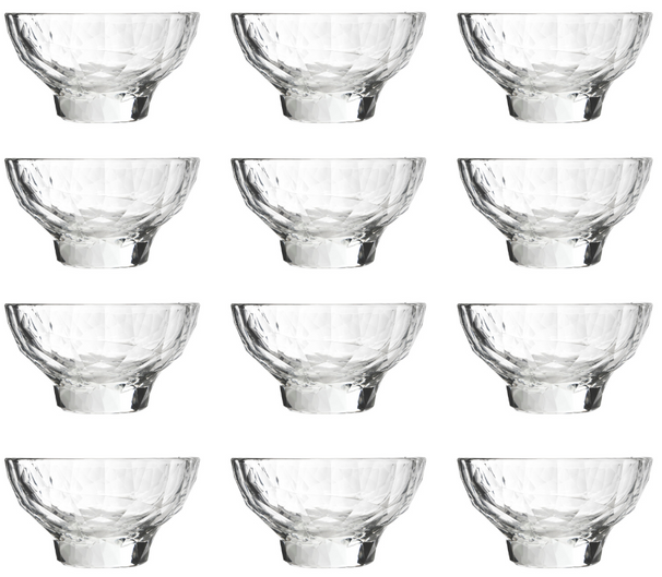 Set de coupes à glace Bormioli - Coupes à sorbet - Diamond - 225 ml - 12 pièces