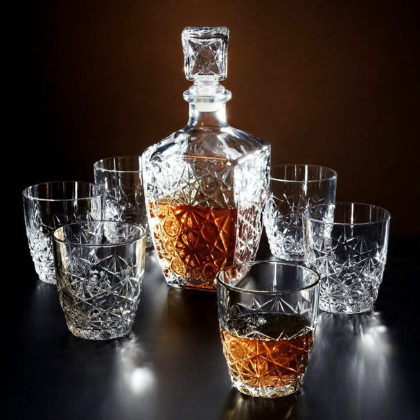 Ensemble de whisky Bormioli Rocco - Verres à whisky - Dedalo - 800 ml - 7 pièces