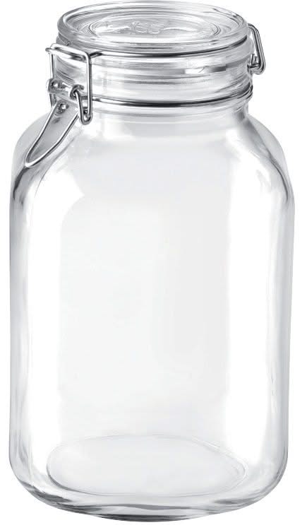Ensemble de bocaux Bormioli Rocco - Bocal en verre - Fido - 3 L - 2 pièces