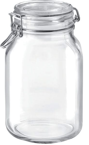 Bocal Weckpot Bormioli Rocco - Bocal carré - Fido - 2 L - 12,5 x 12,5 cm