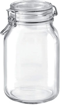 Bocal Weckpot Bormioli Rocco - Bocal carré - Fido - 2 L - 12,5 x 12,5 cm