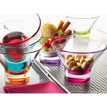 Set de coupes a glace Bormioli Rocco - Multicolore - Ypsilon - 375 ml - 4 pièces