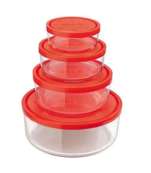 Ensemble de boîtes Bormioli Rocco - en verre - Frigoverre - 4 tailles - 4 pièces