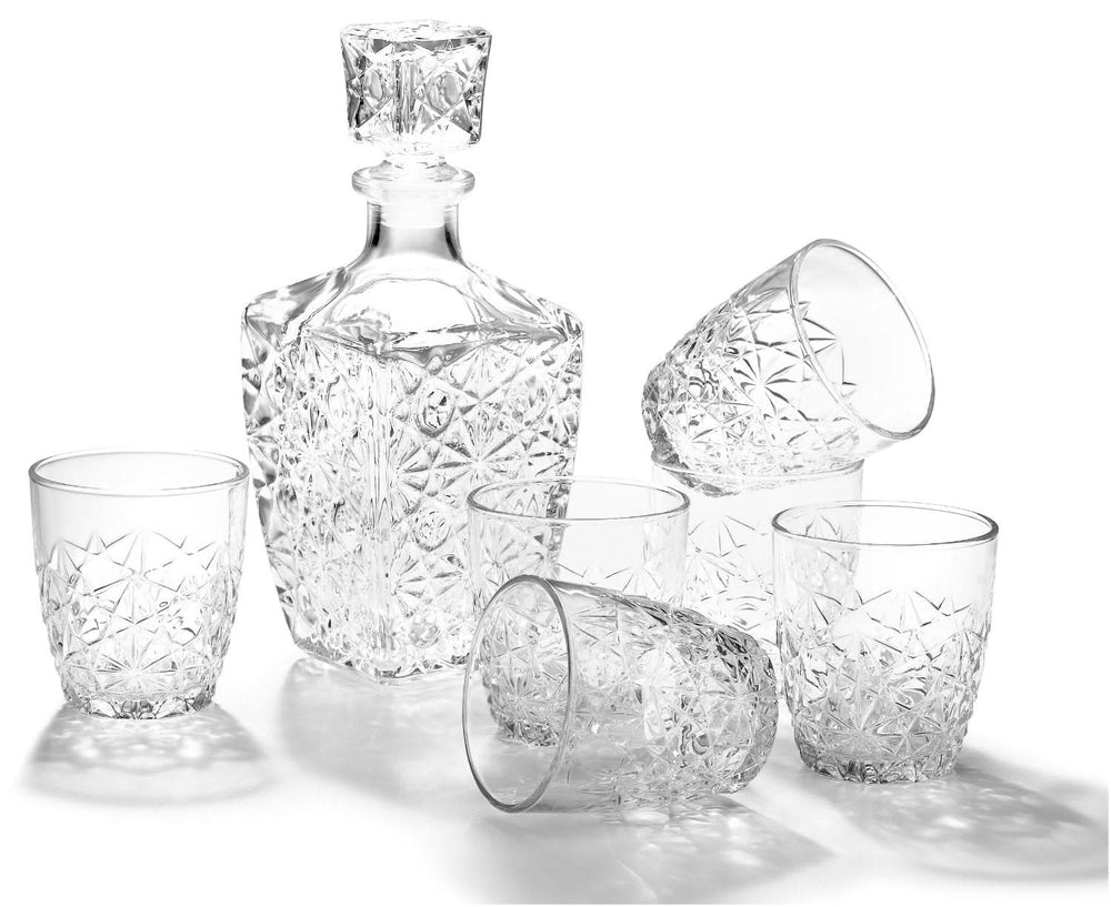 Ensemble de whisky Bormioli Rocco - Verres à whisky - Dedalo - 800 ml - 7 pièces