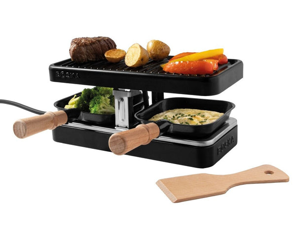Appareil à raclette Boska Party Mini - 2 personnes - 420 W - revêtement antiadhésif céramique