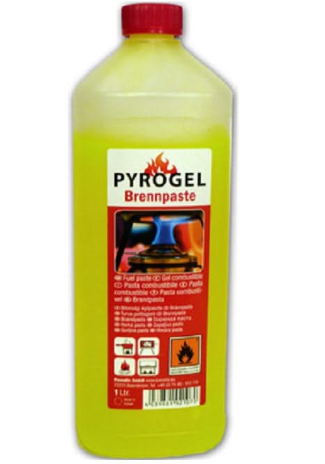 Pâte à brûler Pyrogel - Gel combustible - Bouteille - 1 L - Allemagne