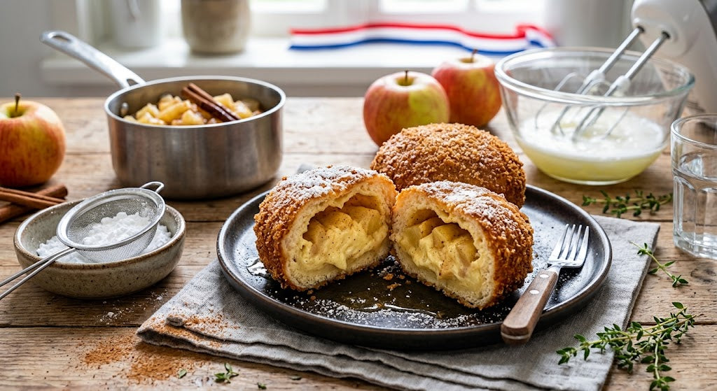 Aérien, chaud et croustillant à l'extérieur — la pomme à son meilleur.