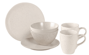 Ensemble de petit-déjeuner Broste Copenhagen Nordic Vanilla 6 pièces / 2 personnes - 2 assiettes à petit-déjeuner, 2 bols et 2 tasses