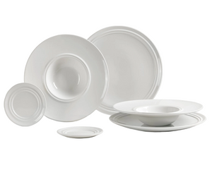 Ensemble de pâtes Broste Copenhagen Stevns 6 pièces / 2 personnes - 2 assiettes à pâte, 2 assiettes à diner et 2 petite assiettes