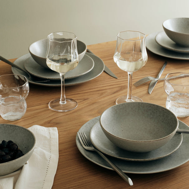 Ensemble de vaisselle Broste Copenhagen Nordic Marsh 12 pièces / 4 personnes - 4 assiettes à diner, 4 assiettes à petit-déjeuner et 4 bols