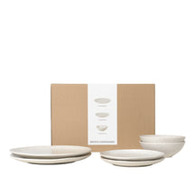 Ensemble de vaisselle Broste Copenhagen Nordic Vanilla 6 pièces / 2 personnes - 2 assiettes à diner, 2 assiettes à petit-déjeuner et 2 bols