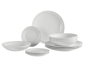 Ensemble de vaisselle Broste Copenhagen Stevns 12 pièces / 4 personnes - 4 assiettes à diner, 4 assiettes à petit-déjeuner et 4 assiettes creuses