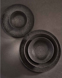 Set d'assiettes Cosy & Trendy - Porcelaine - Candy Black - 26,8 cm - 4 pièces