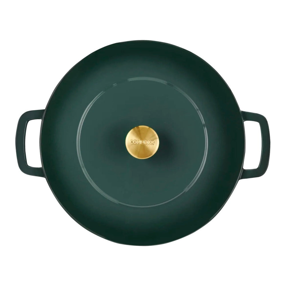 Combekk Pannenset Gietijzer Holly Green 4-delig - Braadpan ø 24 cm - bovenaanzicht