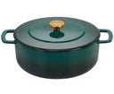 Cocotte avec couvercle en Fonte Combekk Holly Green ø 28 cm / 5,3 Litres - revêtement émaillé antiadhésif