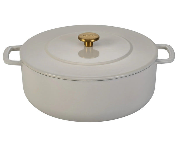 Cocotte avec couvercle en Fonte Combekk Sand ø 28 cm / 5,3 Litres - émaillée antiadhésive