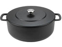 Cocotte avec couvercle en Fonte Combekk Noir ø 28 cm / 5,3 Litres - émaillée antiadhésive
