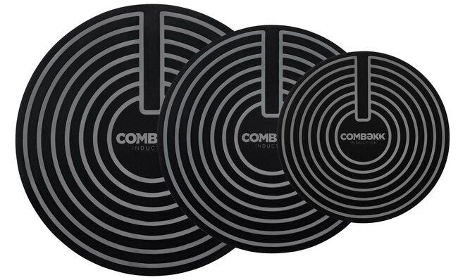 Protection plaque induction / Tapis de cuisson Combekk en silicone - Ø 18 / 24 / 28 cm - 3 pièces