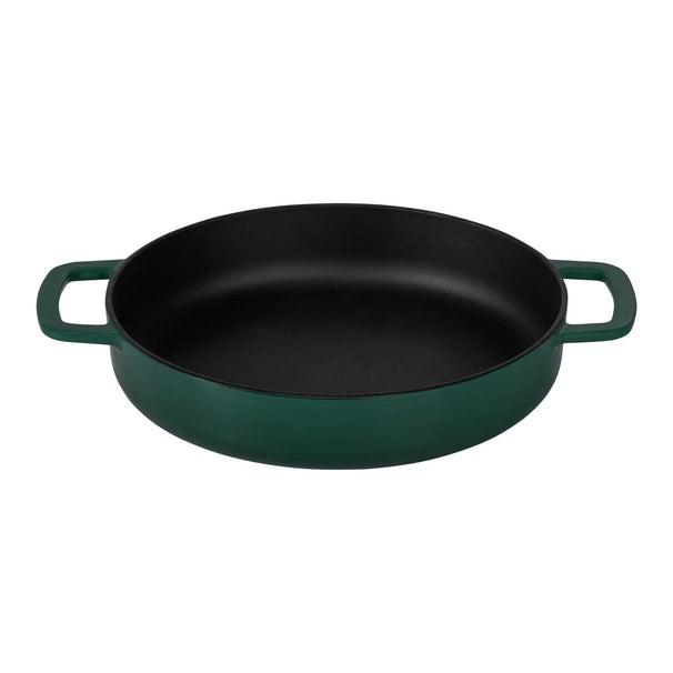 Poêle à Frire avec 2 poignées en fonte Combekk Holly Green ø 24 cm - revêtement émaillé antiadhésif