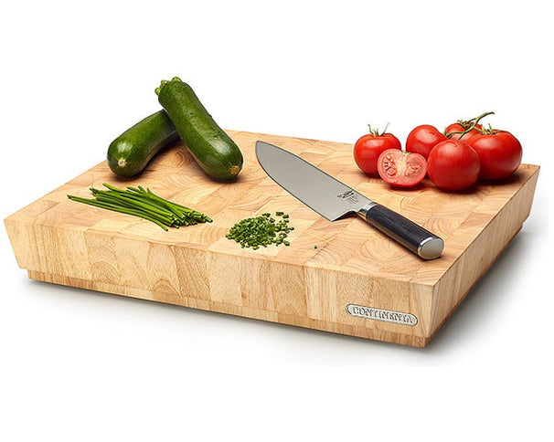 Bloc du boucher en bois Continenta - Bois de bout - 40 x 30 x 7,5 cm