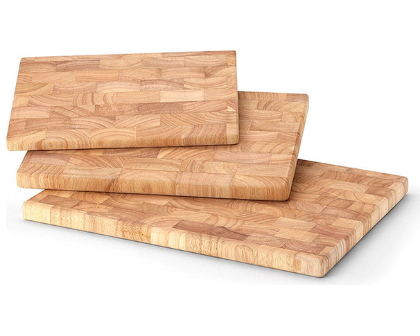 Planche à découper en bois Continenta - Bois de bout - 35 x 25 cm
