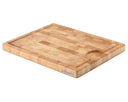 Planche à découper en bois avec rigole Continenta - Bois de bout - 37 x 29 cm