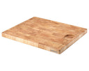 Planche à découper en bois avec rigole Continenta - Bois de bout - 42 x 34 cm