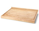 Planche à découper en bois avec rigole Continenta - Bois de caoutchouc - 62 x 46,5 cm