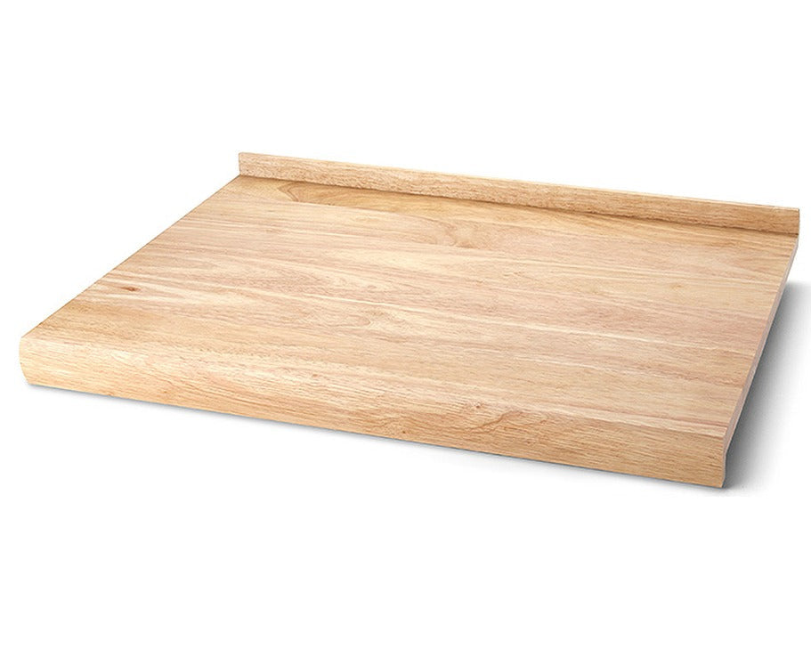 Continenta Houten Snijplank met Sapgeul - Rubberhout - 62 x 46.5 cm - achterkant