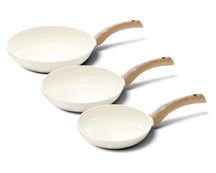 Cook & Pan Koekenpannenset Go Ivory Crème 3-delig - ø 20, 24 & 28 cm