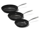 CP Batterie de cuisine poêles Signature Noir 3 pièces - ø 20, 24 & 28 cm - revêtement antiadhésif céramique