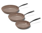 Cook & Pan Koekenpannenset Taupe of Mind 3-delig - ø 20, 24 & 28 cm