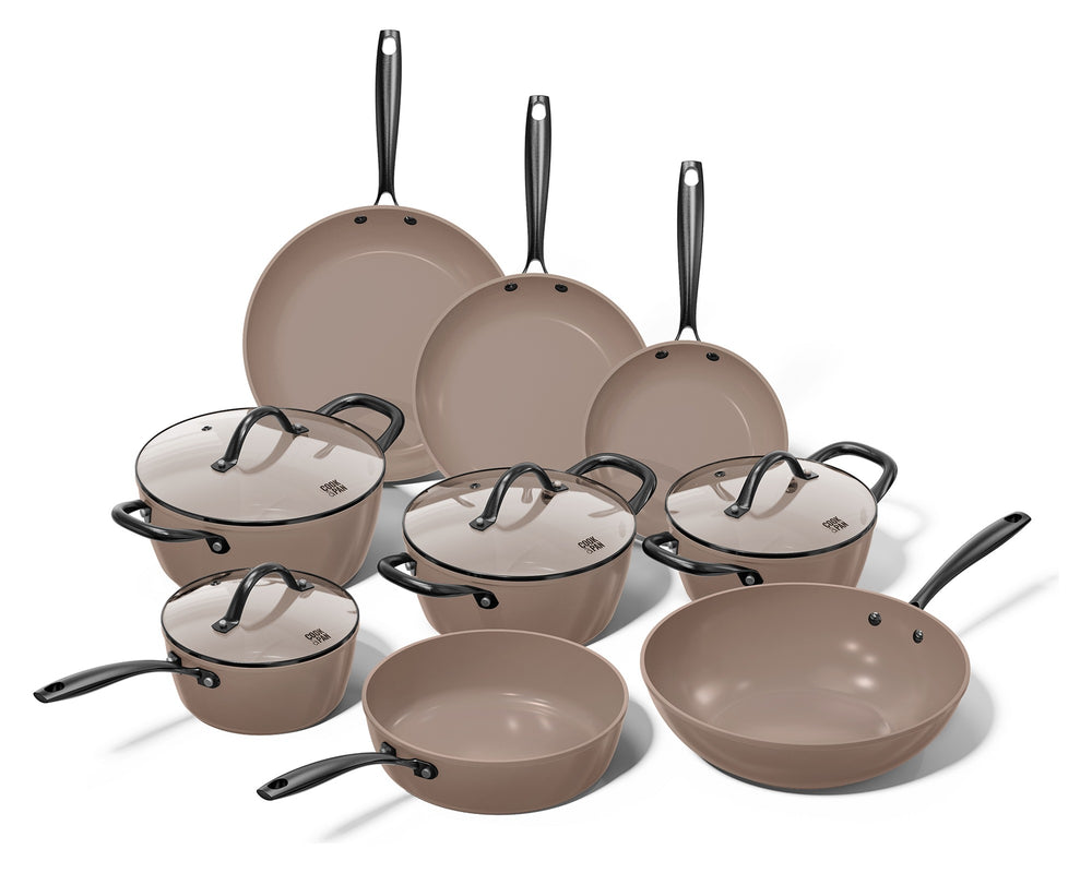 Cook & Pan Pannenset Taupe of Mind 9-delig