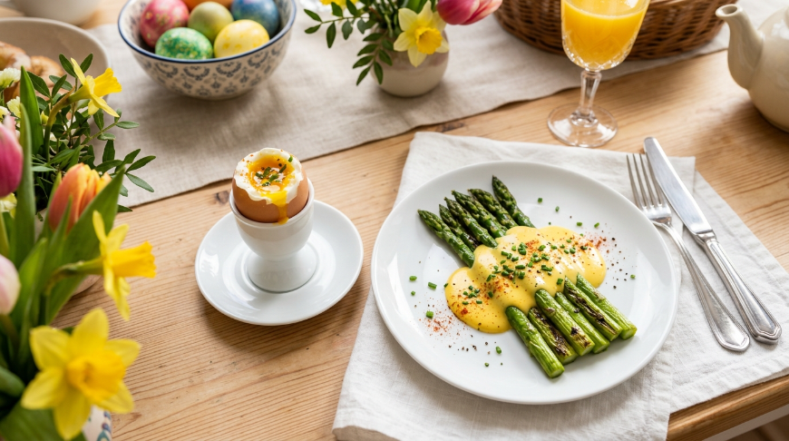 L'œuf de Pâques parfait à table, avec une touche festive.