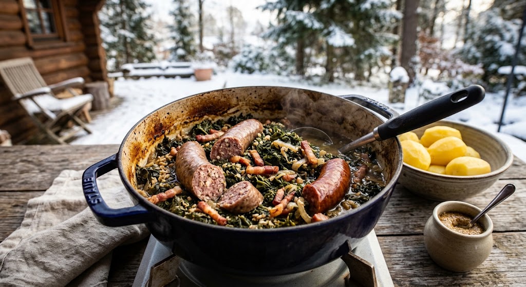 Un copieux plat d'hiver du nord de l'Allemagne qui vous réchauffe jusqu'aux os.