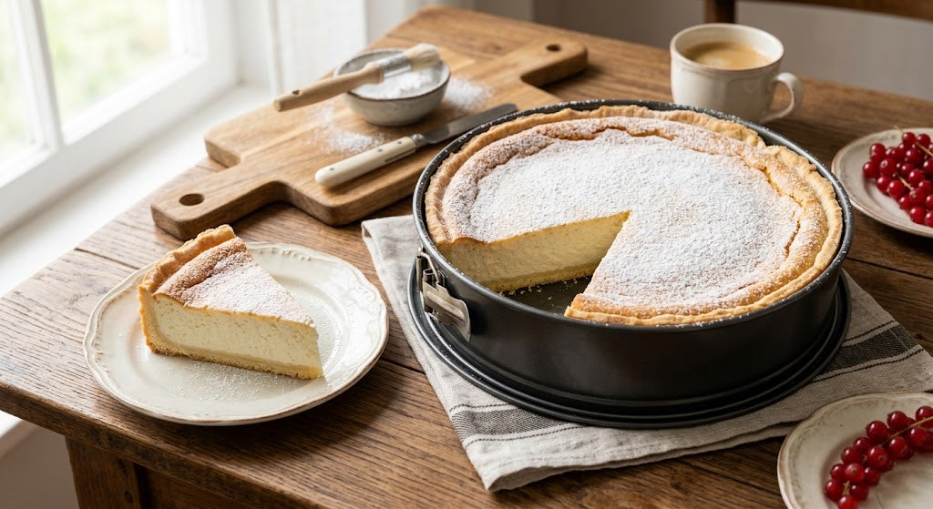 Tarte allemande crémeuse au fromage quark, comme elle se doit