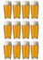 Cookinglife Verre à bière Flûte 190 ml - 12 pièces