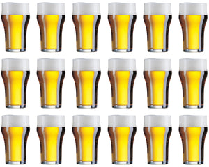 Verres à bière Cookinglife Nonic 340 ml - 18 pièces