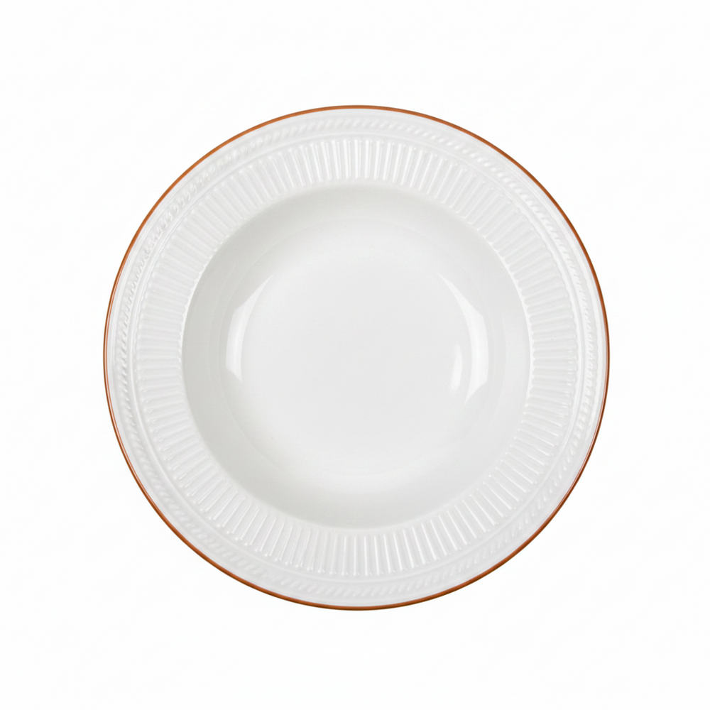 Assiettes creuses Cookinglife Stratton ø 22 cm - Assiettes à pâtes - 6 pièces