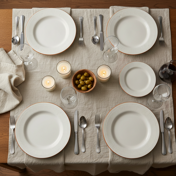 Assiettes plates Cookinglife Stratton ø 27 cm - 6 pièces