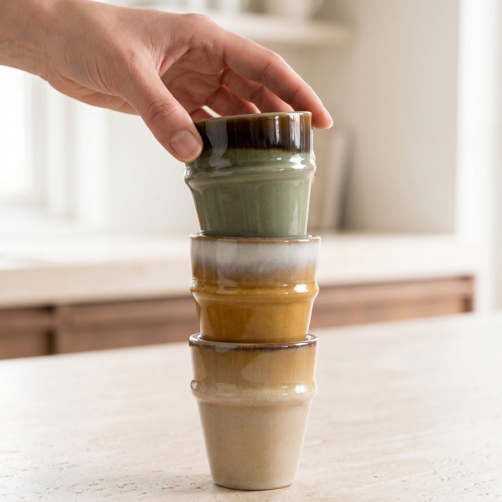 Ensemble de Tasses à espresso Cookinglife Nomad Ridge 100 ml - 6 pièces
