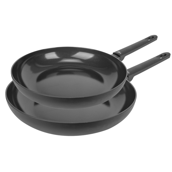 Set de poêles Cookinglife - poêles à frire - Black Cera - Ø24/28 cm - 2 pièces