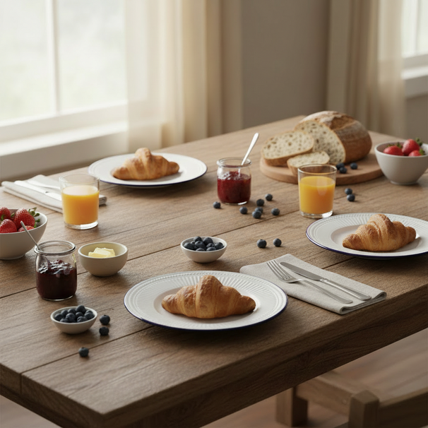 Assiettes à petit déjeuner Cookinglife Whitmore ø 19 cm - Assiettes à dessert - 6 pièces