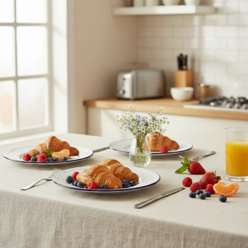 Assiettes à petit déjeuner Cookinglife Whitmore ø 19 cm - Assiettes à dessert - 6 pièces