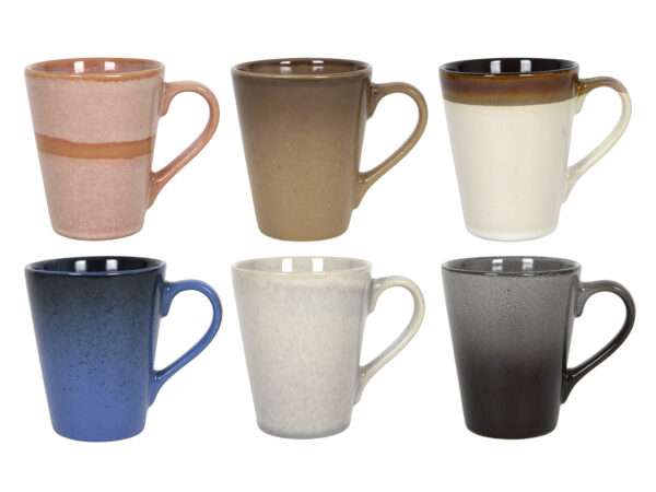 Ensemble de tasses à café Studio Tavola - avec anse - Earth - 310 ml - 6 pièces
