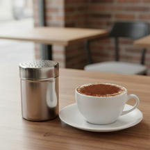 Saupoudreuse à cacao Cookinglife - Accessoire à café - en inox - 73 x 73 x 100 mm