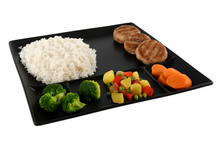 Set d'assiettes à fondue Cookinglife - Gourmet - 24x24 cm - 4 pièces