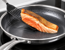 Batterie de cuisine Poêle Cookinglife HexaCook Hybride 2 pièces - ø 24 & 28 cm - ANTI-ADHÉSIF - compatible avec toutes les sources de chaleur - revêtement antiadhésif en céramique
